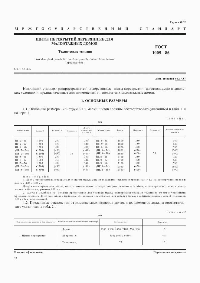 ГОСТ 1005-86, страница 1