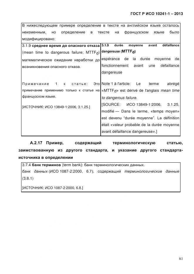 ГОСТ Р ИСО 10241-1-2013, страница 87