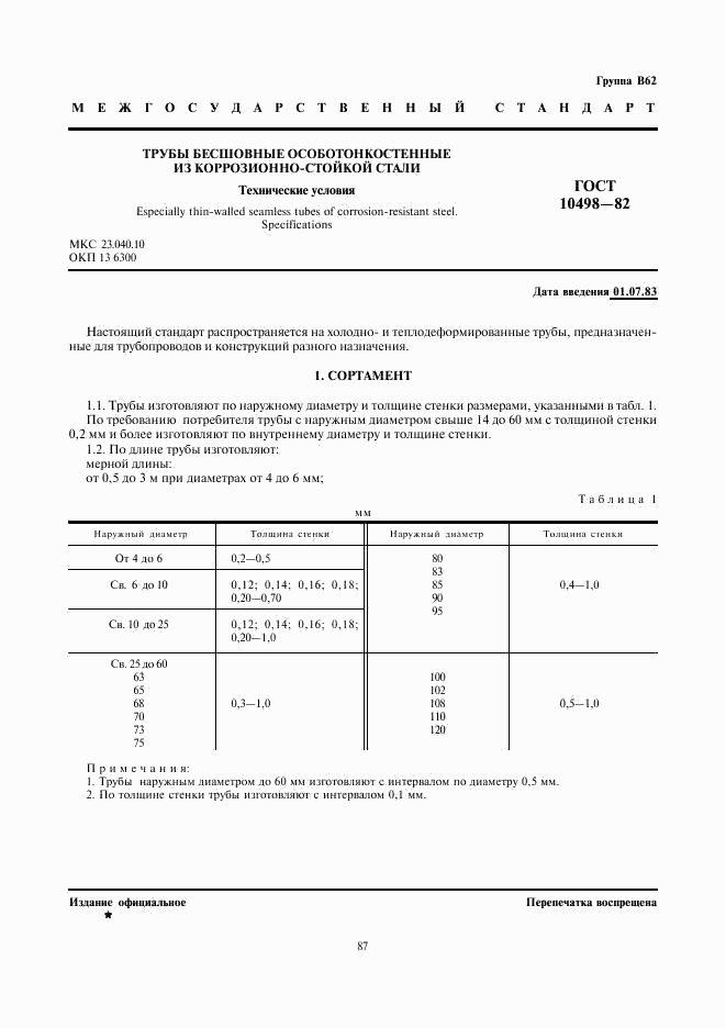 ГОСТ 10498-82, страница 1