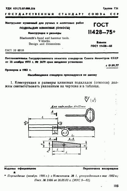 ГОСТ 11428-75, страница 1