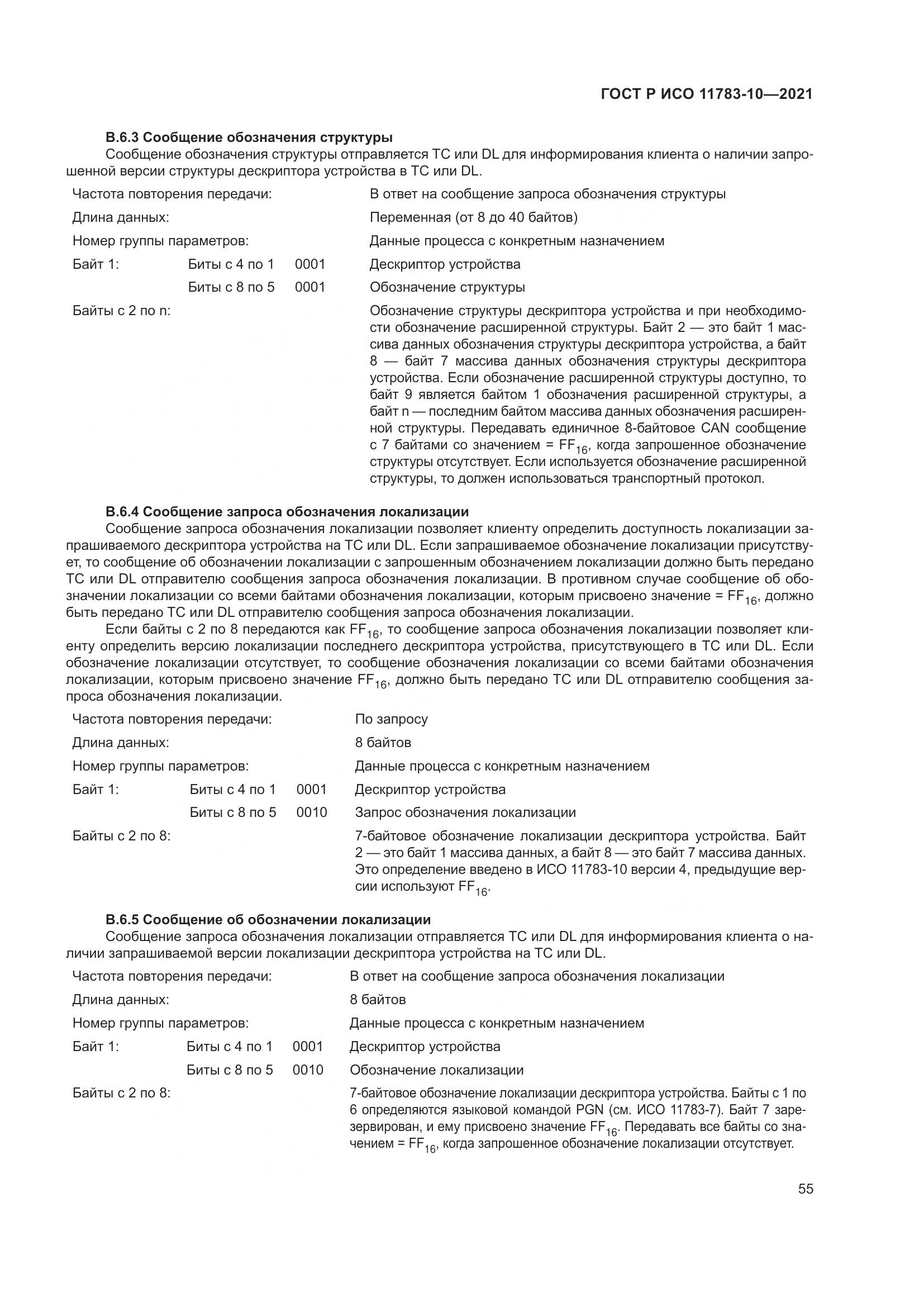 ГОСТ Р ИСО 11783-10-2021, страница 59