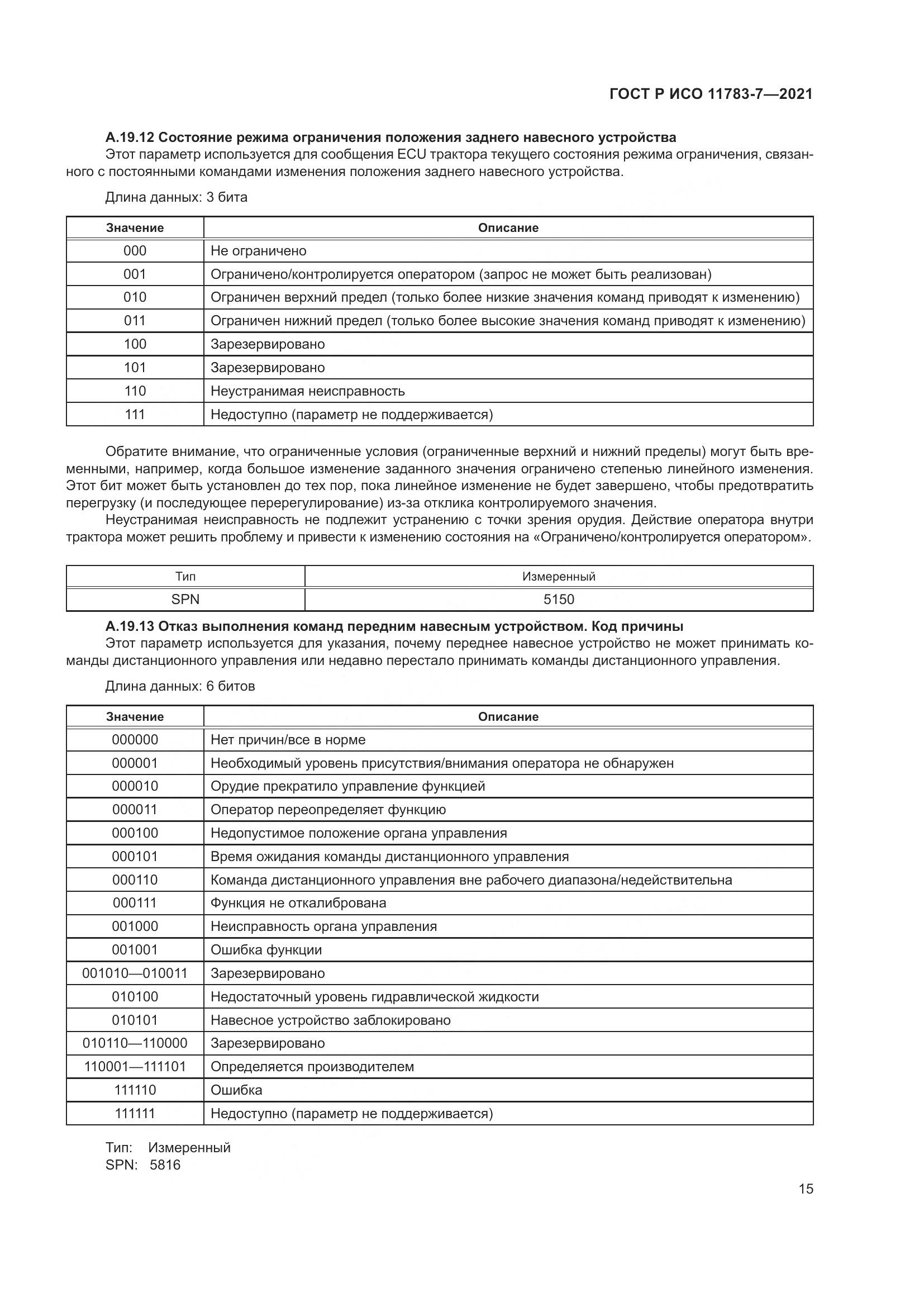 ГОСТ Р ИСО 11783-7-2021, страница 19