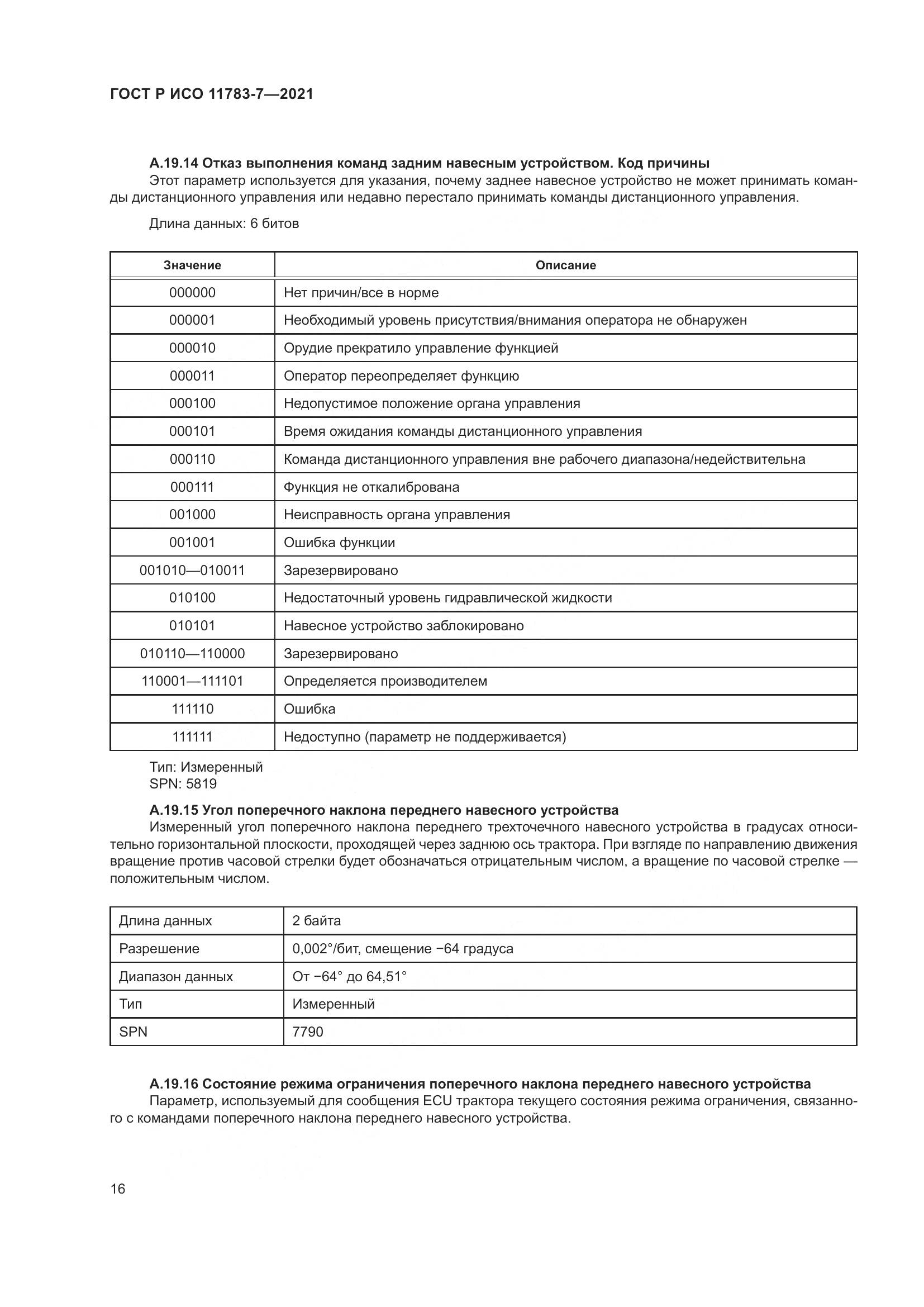 ГОСТ Р ИСО 11783-7-2021, страница 20