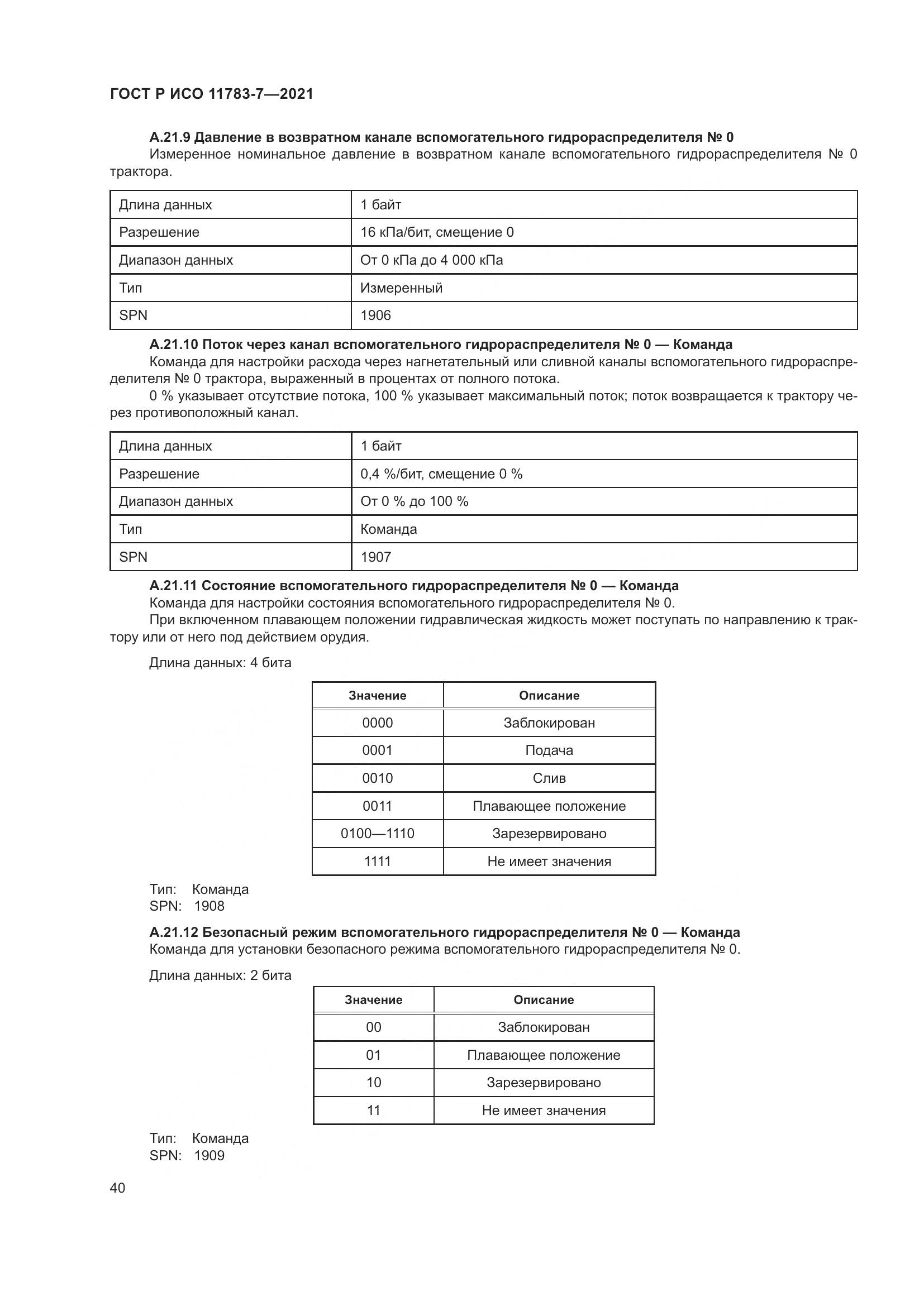 ГОСТ Р ИСО 11783-7-2021, страница 44