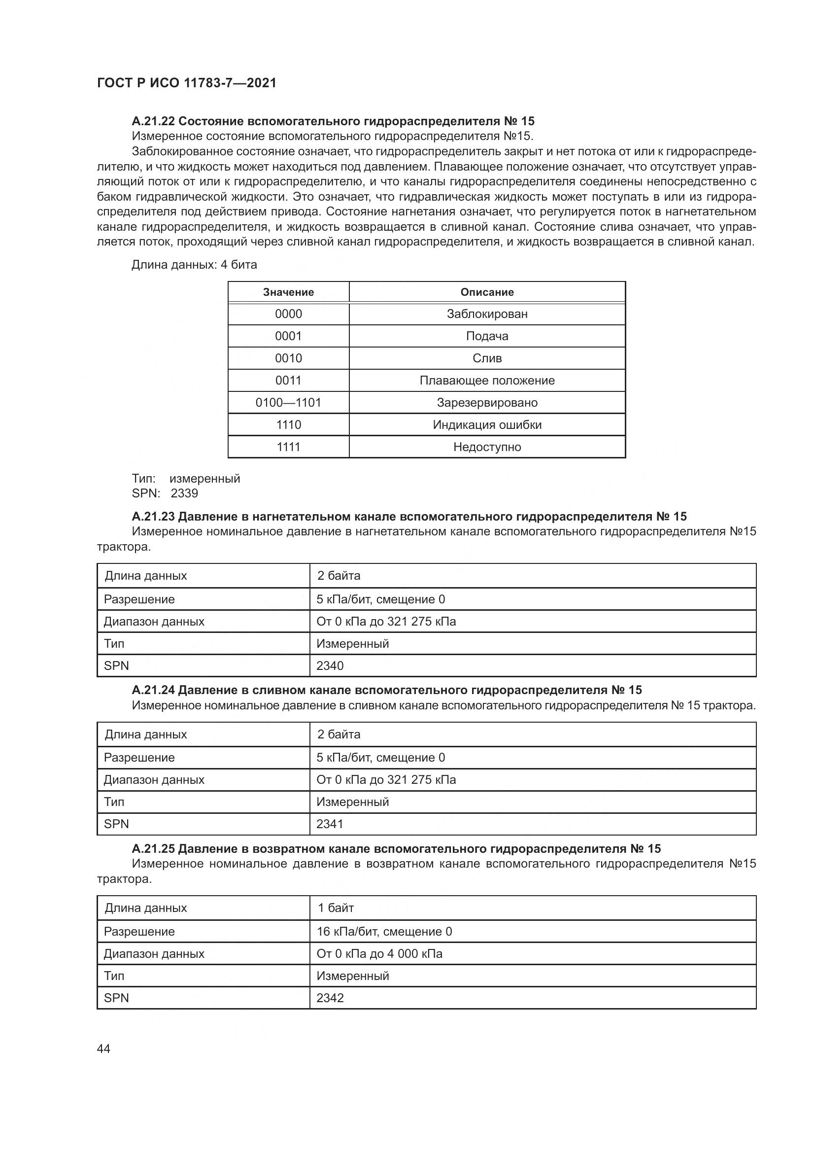 ГОСТ Р ИСО 11783-7-2021, страница 48
