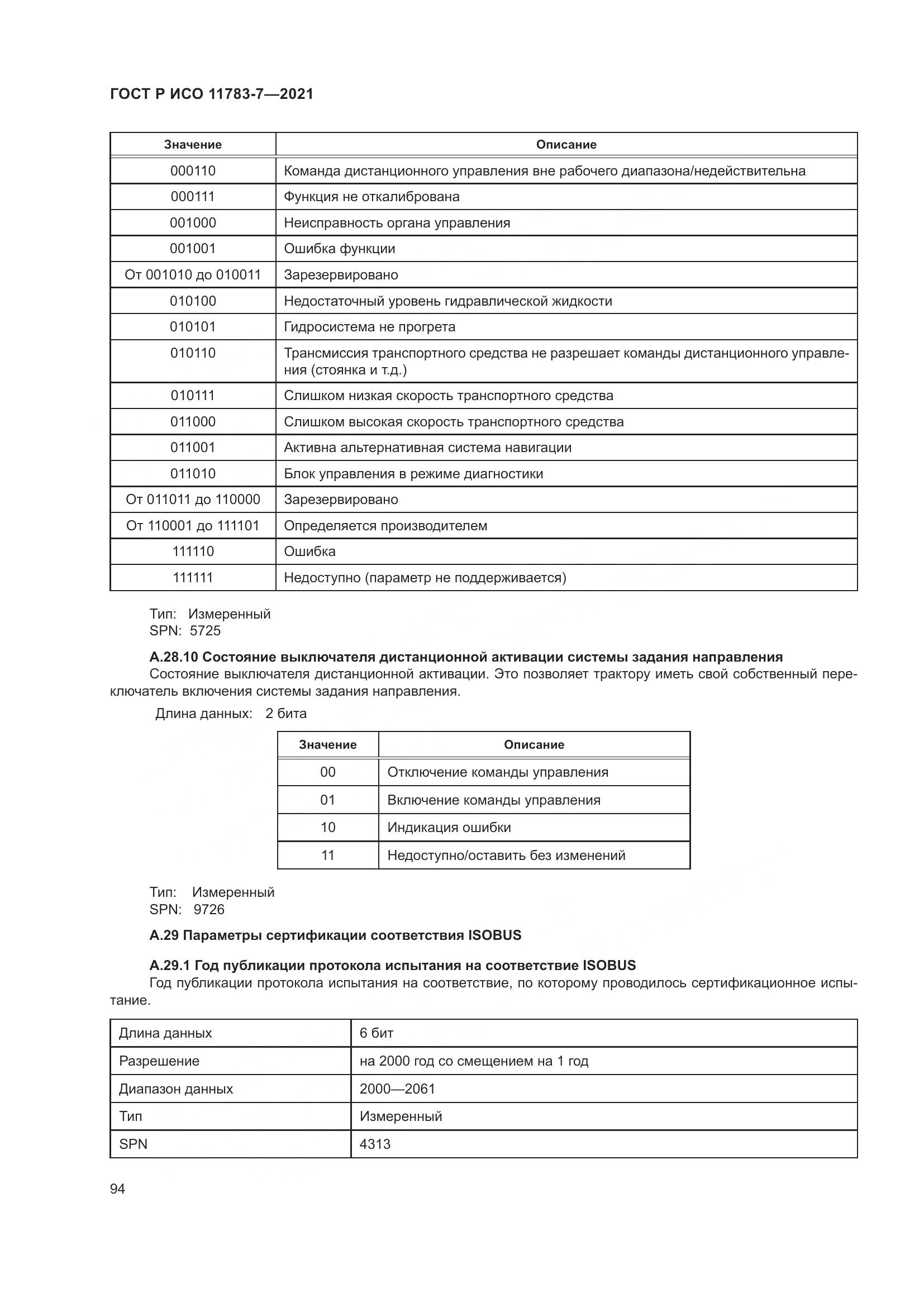 ГОСТ Р ИСО 11783-7-2021, страница 98