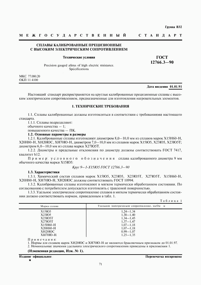 ГОСТ 12766.3-90, страница 1