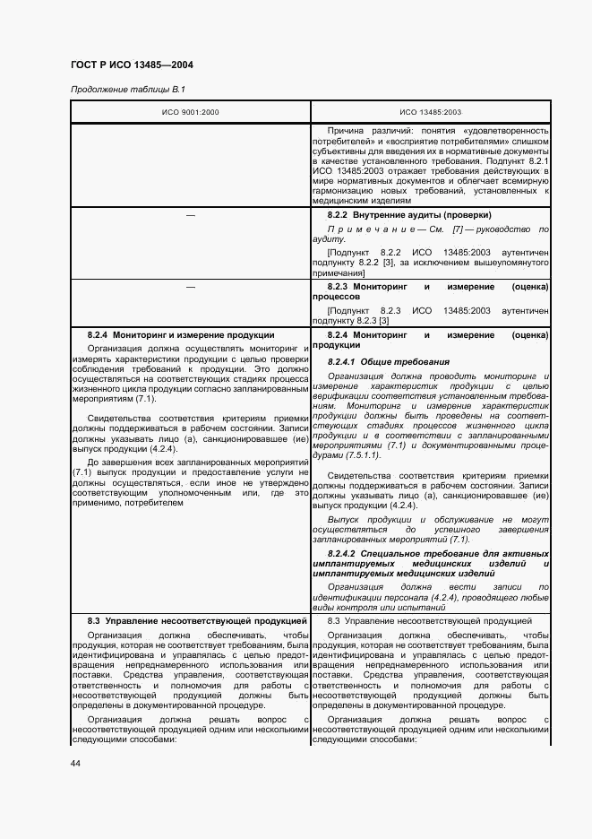 ГОСТ Р ИСО 13485-2004, страница 48