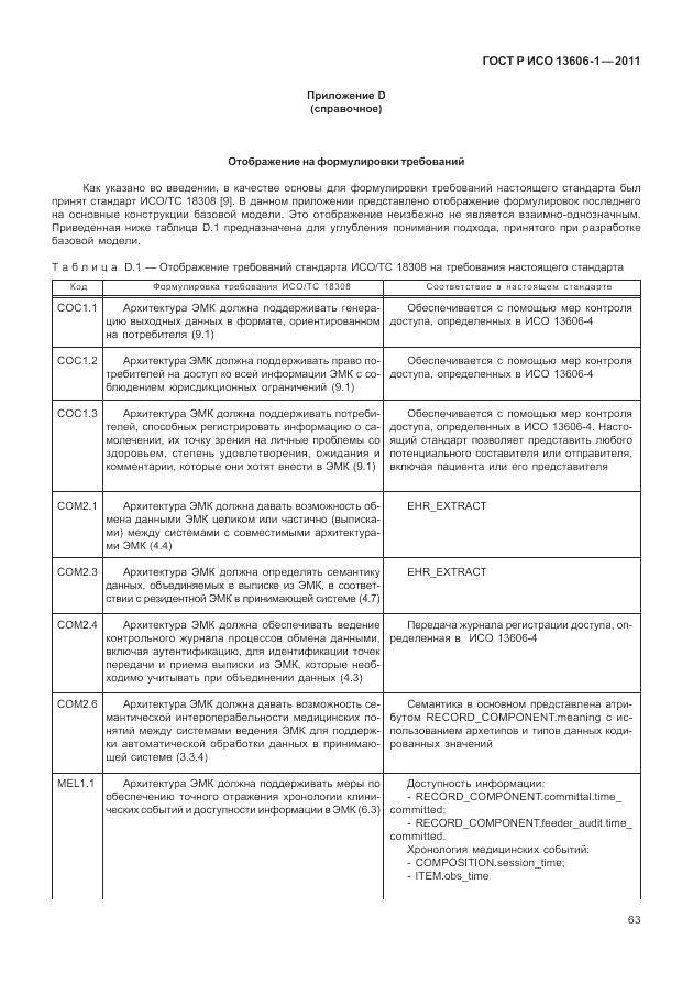 ГОСТ Р ИСО 13606-1-2011, страница 85
