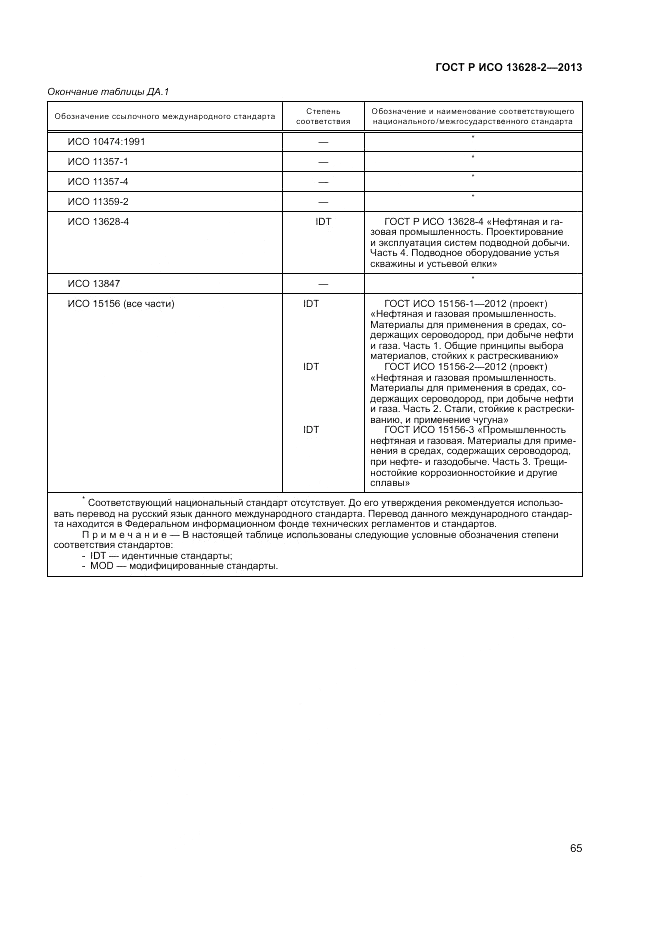 ГОСТ Р ИСО 13628-2-2013, страница 69