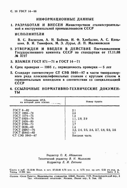 ГОСТ 14-88, страница 11