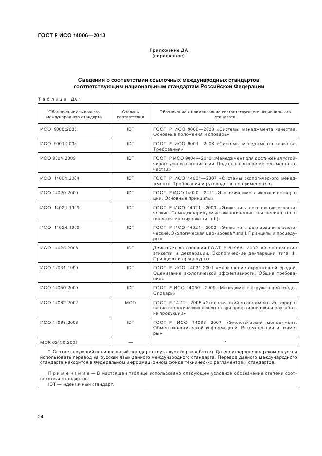 ГОСТ Р ИСО 14006-2013, страница 30
