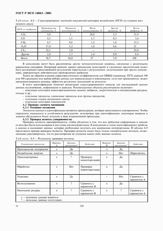 ГОСТ Р ИСО 14043-2001, страница 15