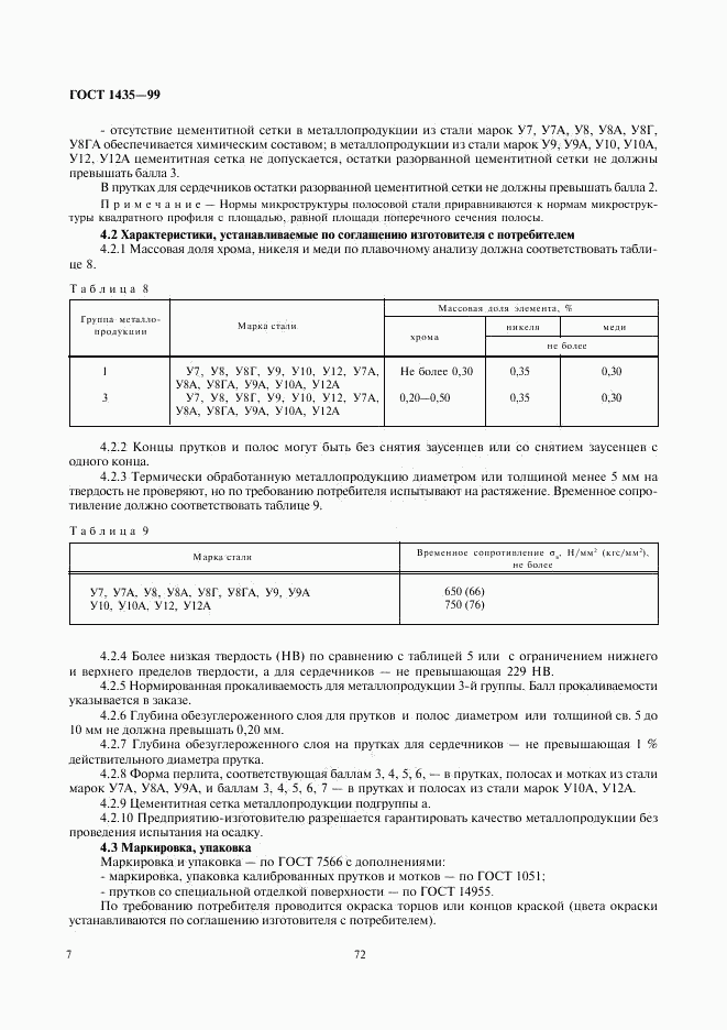 ГОСТ 1435-99, страница 9