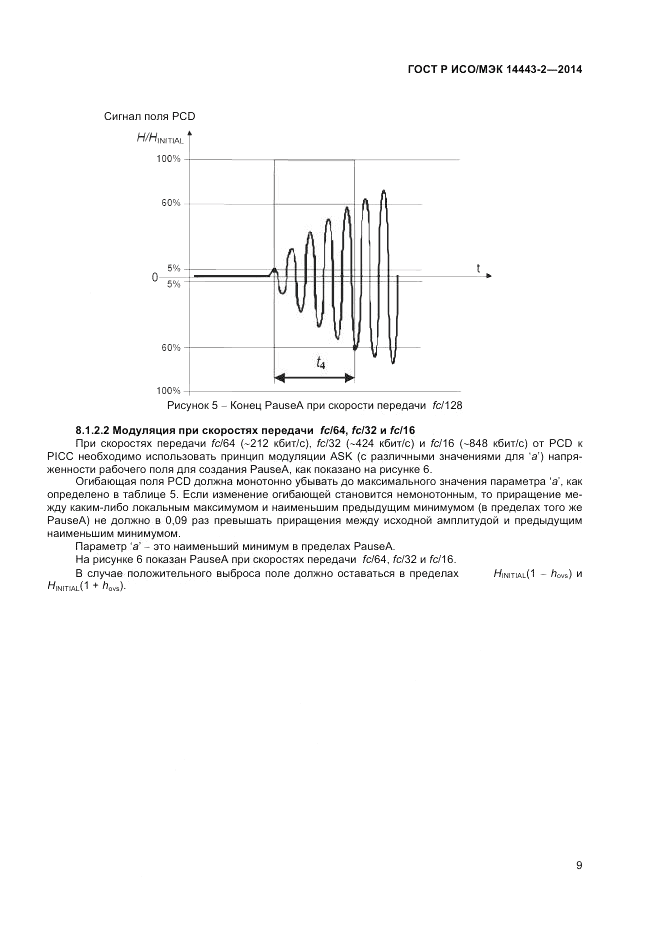 ГОСТ Р ИСО/МЭК 14443-2-2014, страница 13