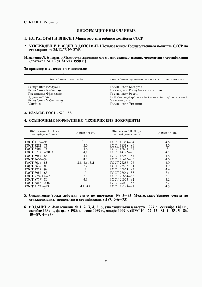 ГОСТ 1573-73, страница 8
