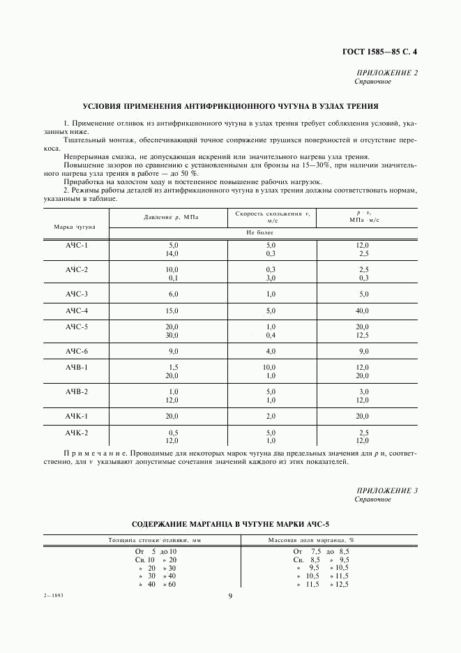 ГОСТ 1585-85, страница 4