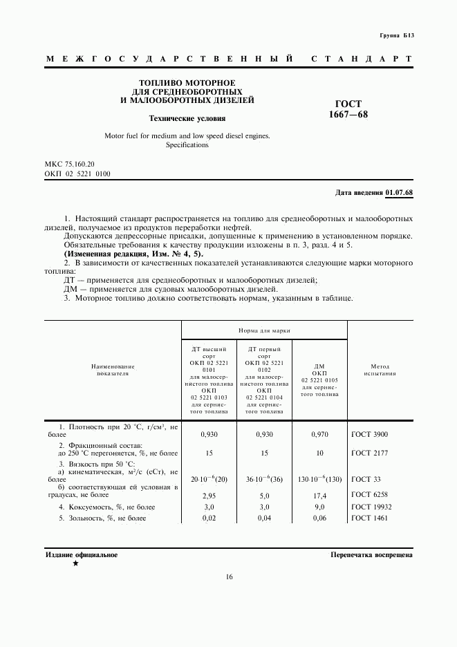 ГОСТ 1667-68, страница 1