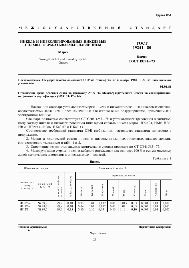 ГОСТ 19241-80, страница 1