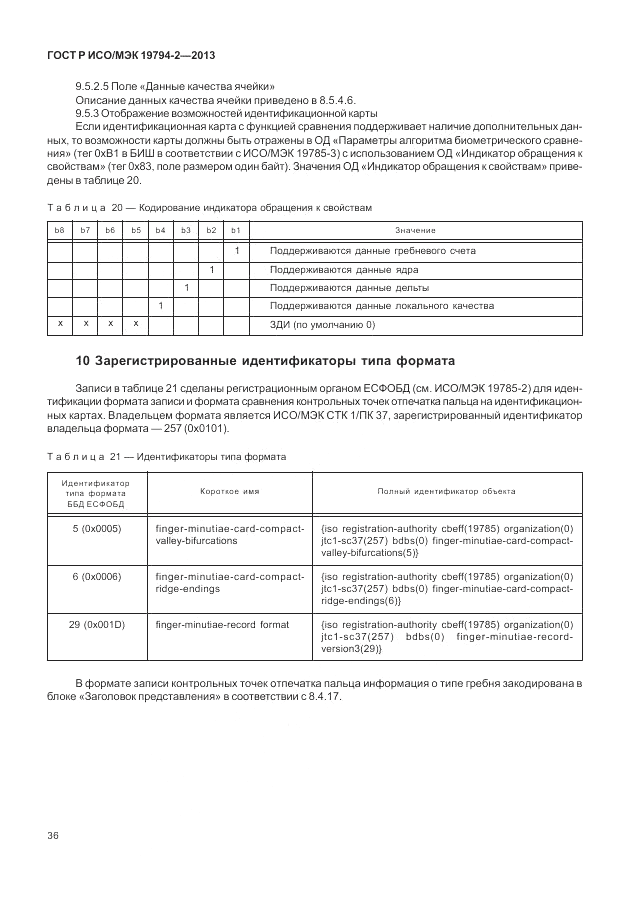 ГОСТ Р ИСО/МЭК 19794-2-2013, страница 40