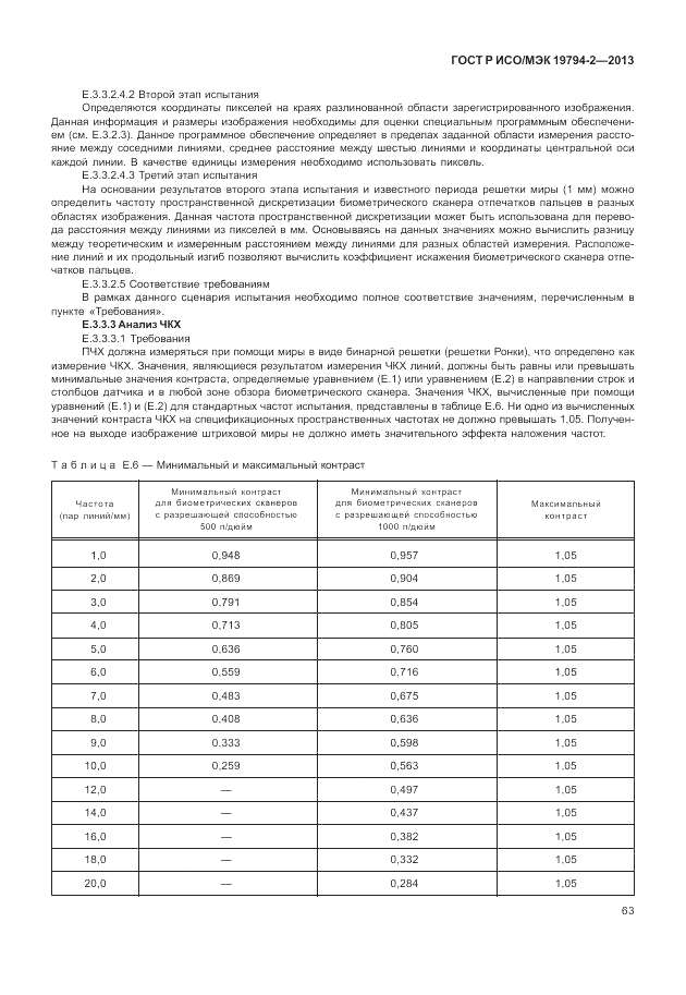 ГОСТ Р ИСО/МЭК 19794-2-2013, страница 67
