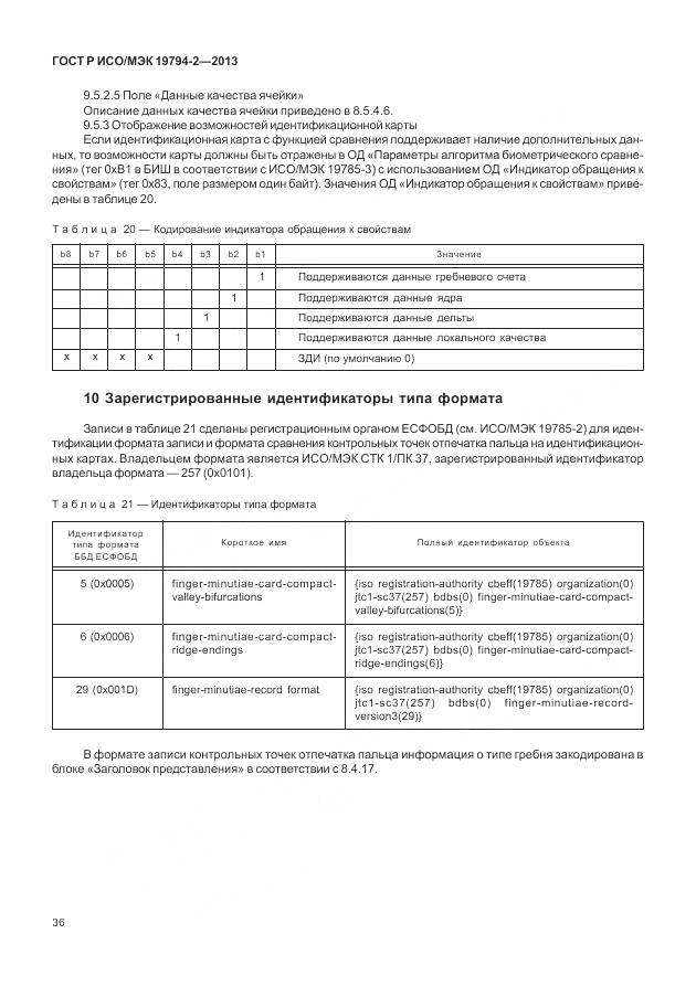 ГОСТ Р ИСО/МЭК 19794-2-2013, страница 40