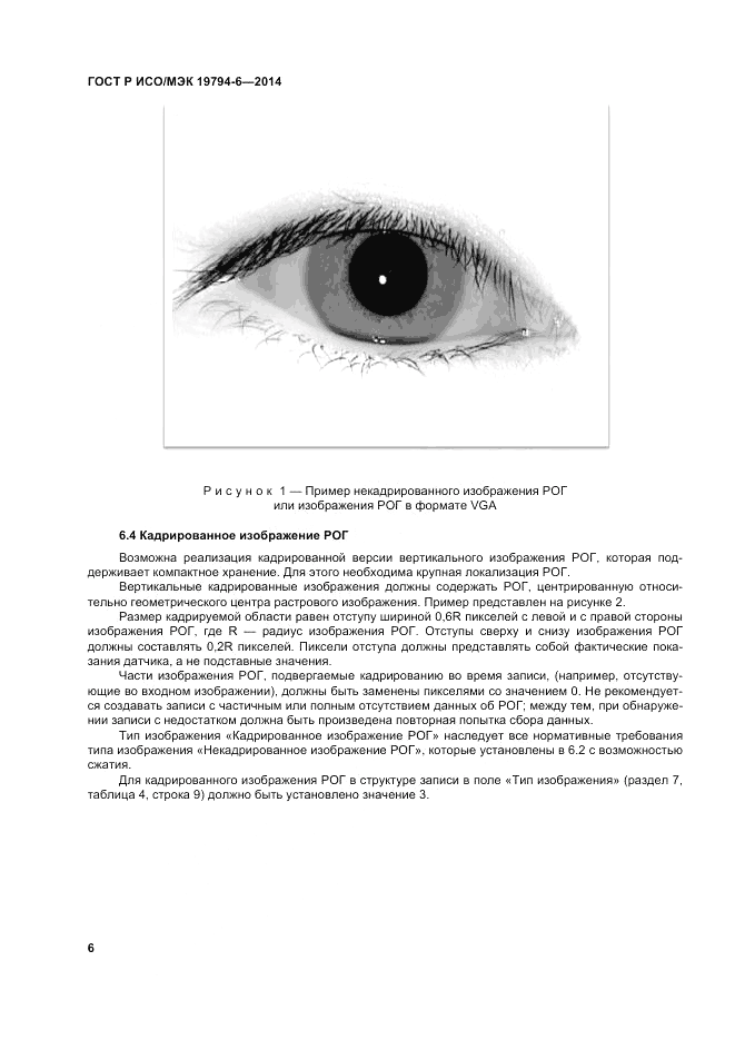 ГОСТ Р ИСО/МЭК 19794-6-2014, страница 10