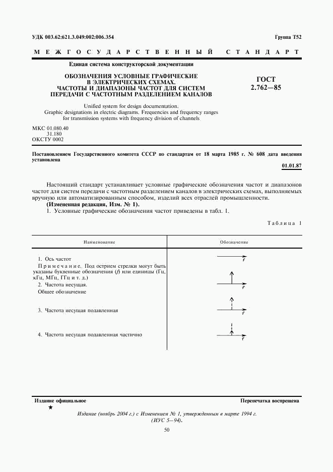 ГОСТ 2.762-85, страница 1