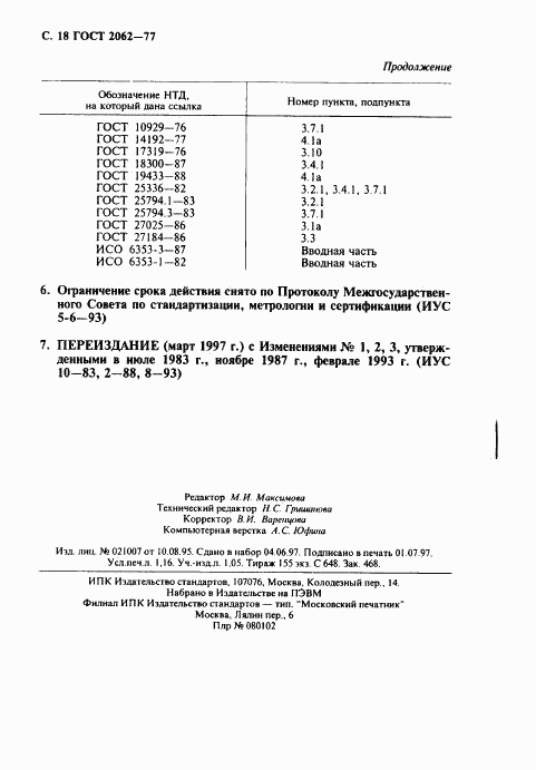 ГОСТ 2062-77, страница 19