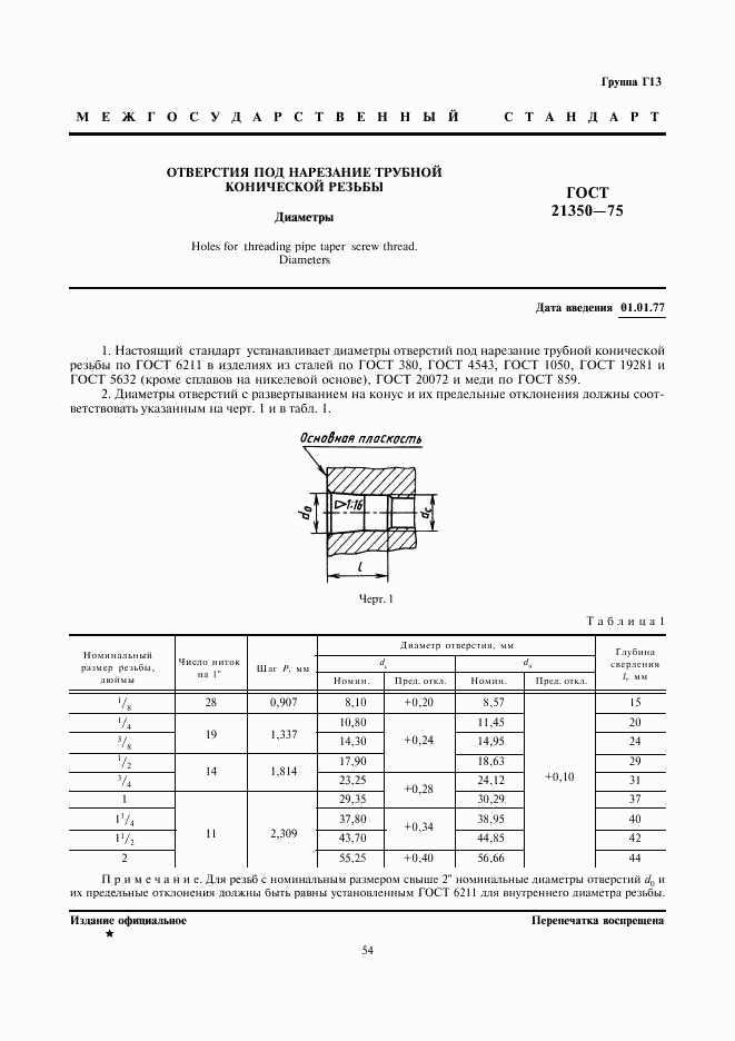 ГОСТ 21350-75, страница 1