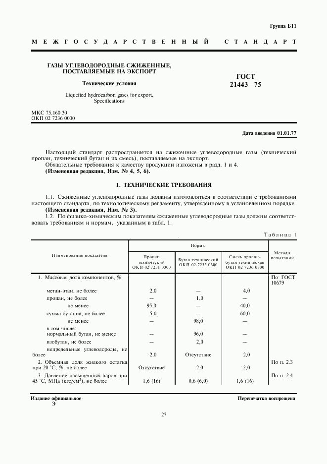 ГОСТ 21443-75, страница 1