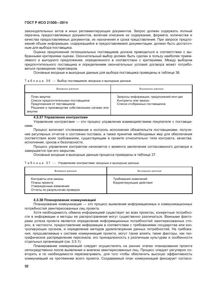 ГОСТ Р ИСО 21500-2014, страница 36