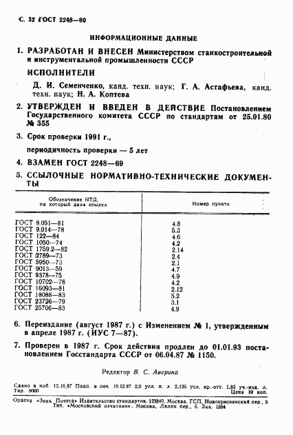 ГОСТ 2248-80, страница 33