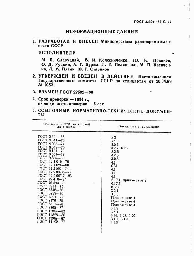 ГОСТ 22502-89, страница 28