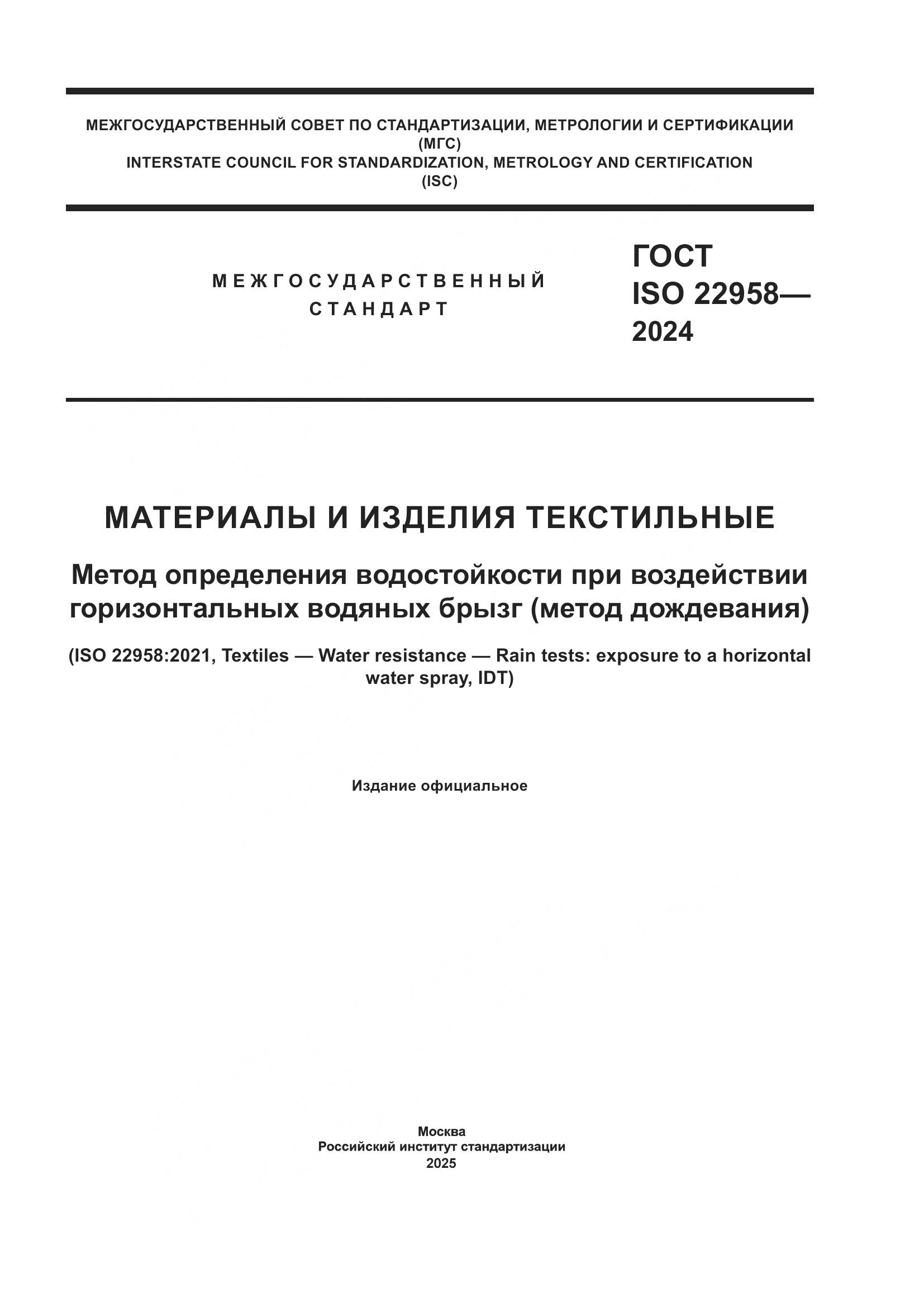 ГОСТ ISO 22958-2024, страница 1