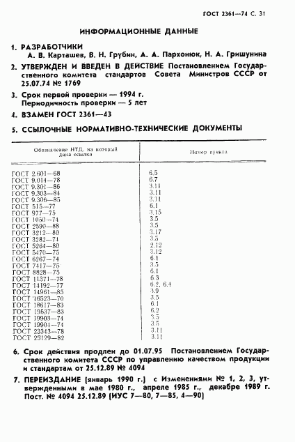 ГОСТ 2361-74, страница 32