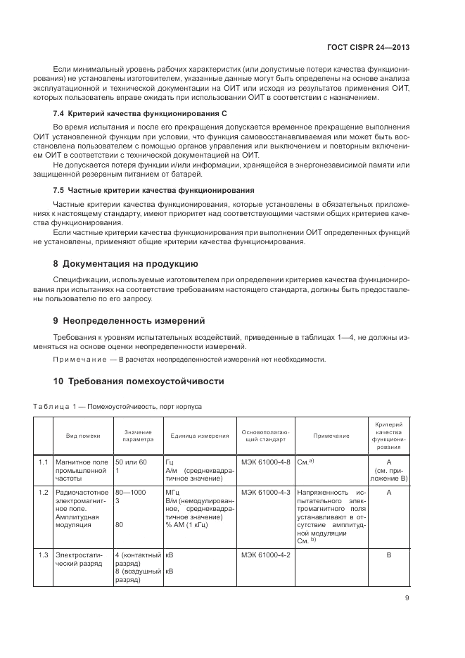 ГОСТ CISPR 24-2013, страница 15