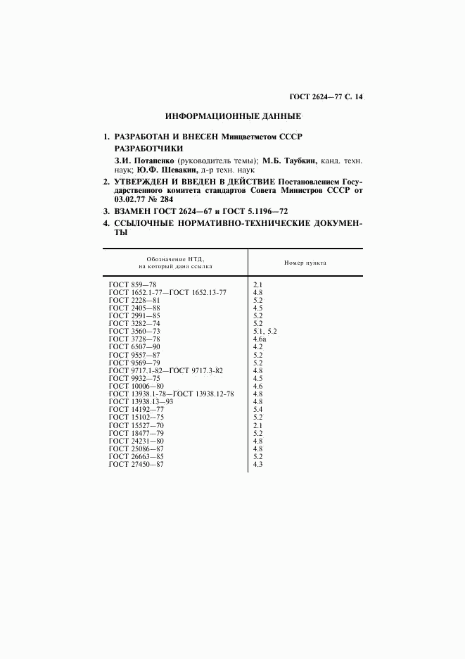 ГОСТ 2624-77, страница 15