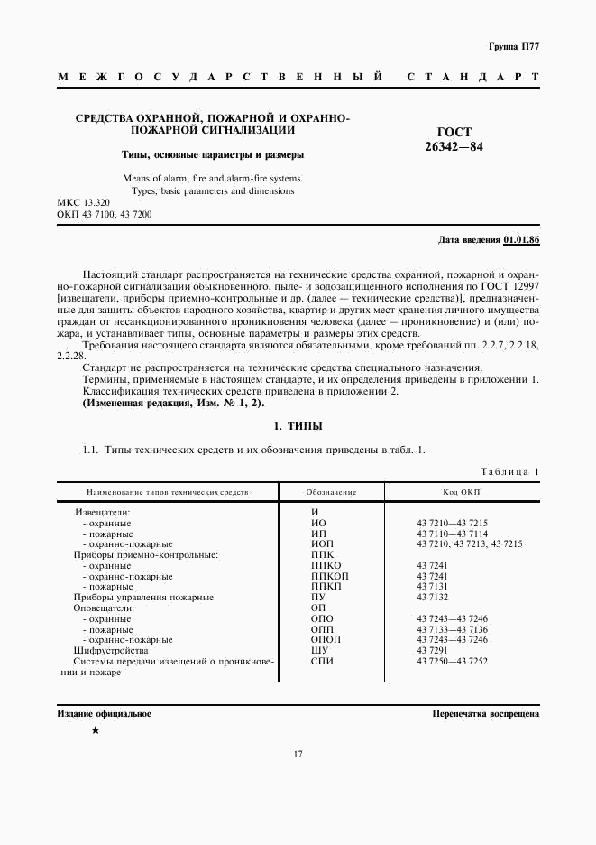 ГОСТ 26342-84, страница 1