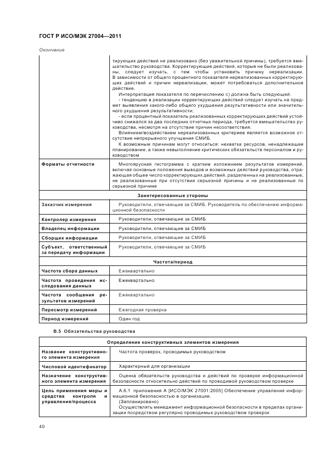 ГОСТ Р ИСО/МЭК 27004-2011, страница 46