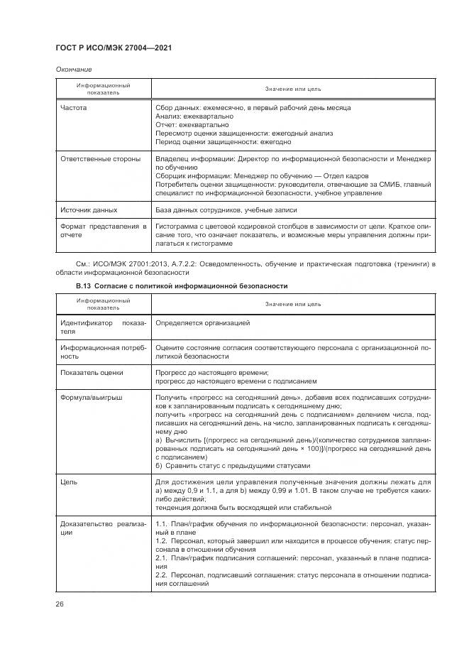 ГОСТ Р ИСО/МЭК 27004-2021, страница 30