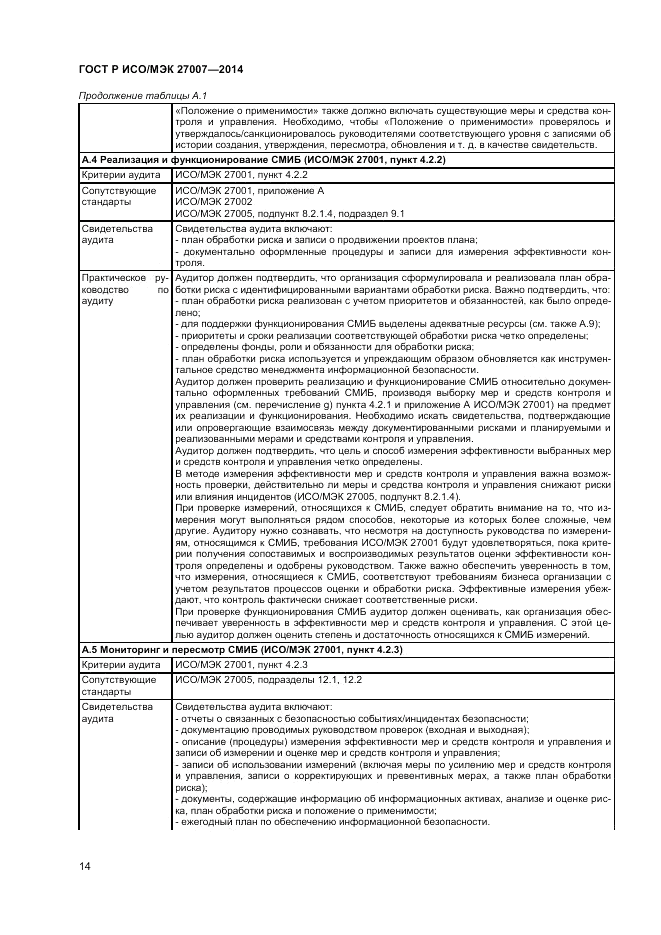 ГОСТ Р ИСО/МЭК 27007-2014, страница 18