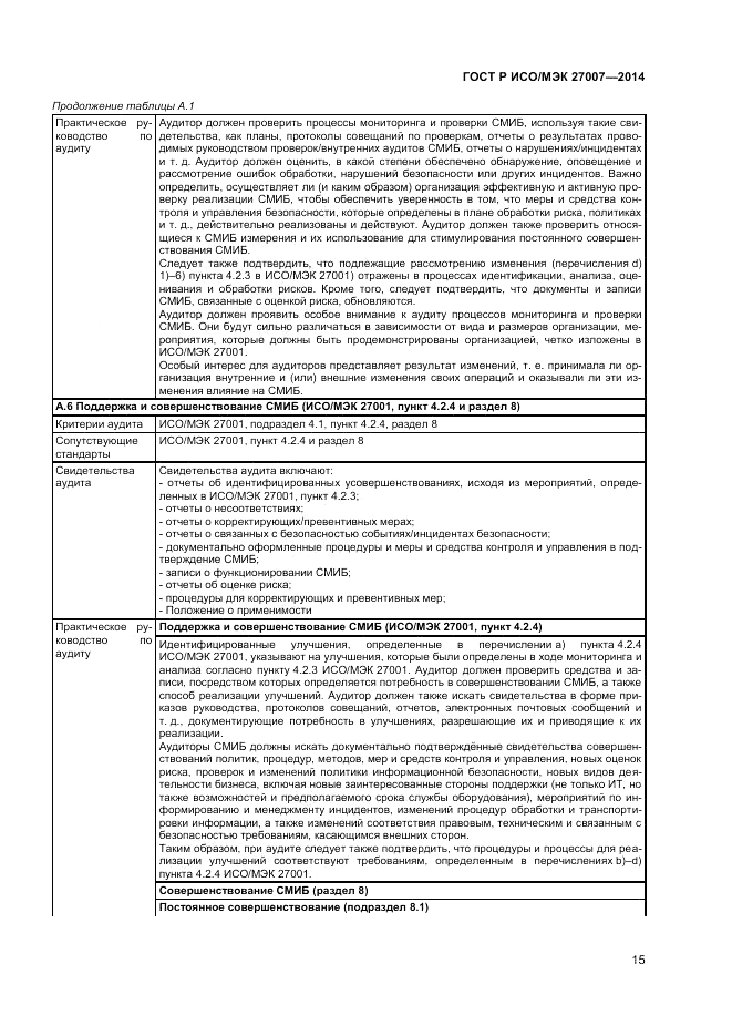ГОСТ Р ИСО/МЭК 27007-2014, страница 19