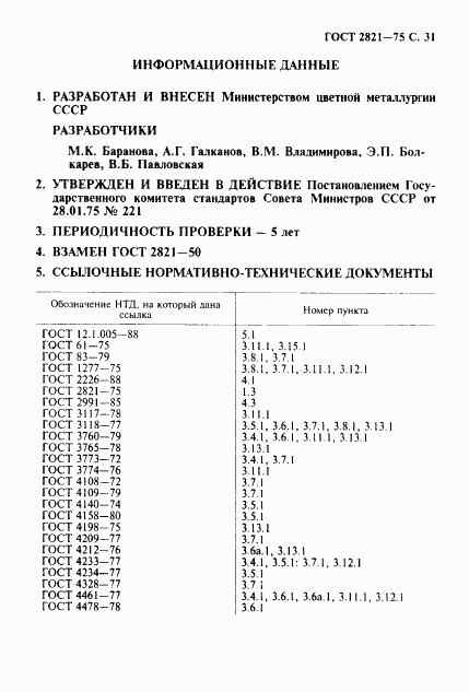 ГОСТ 2821-75, страница 32