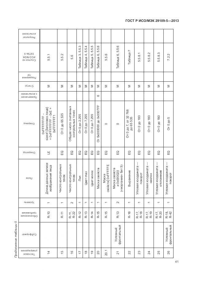 ГОСТ Р ИСО/МЭК 29109-5-2013, страница 45
