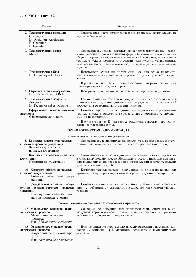 ГОСТ 3.1109-82, страница 2