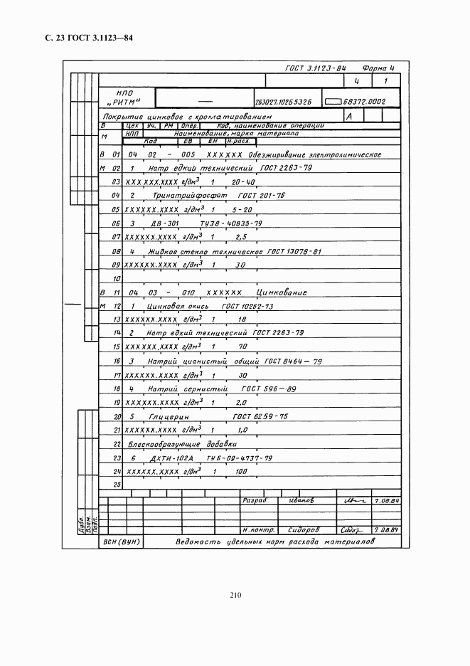 ГОСТ 3.1123-84, страница 23