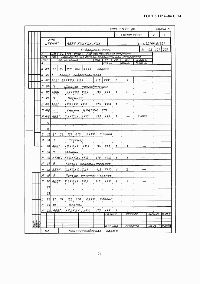 ГОСТ 3.1123-84, страница 24