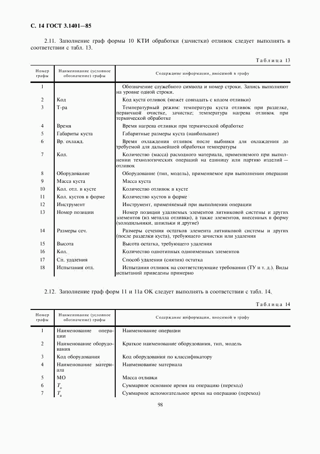 ГОСТ 3.1401-85, страница 15