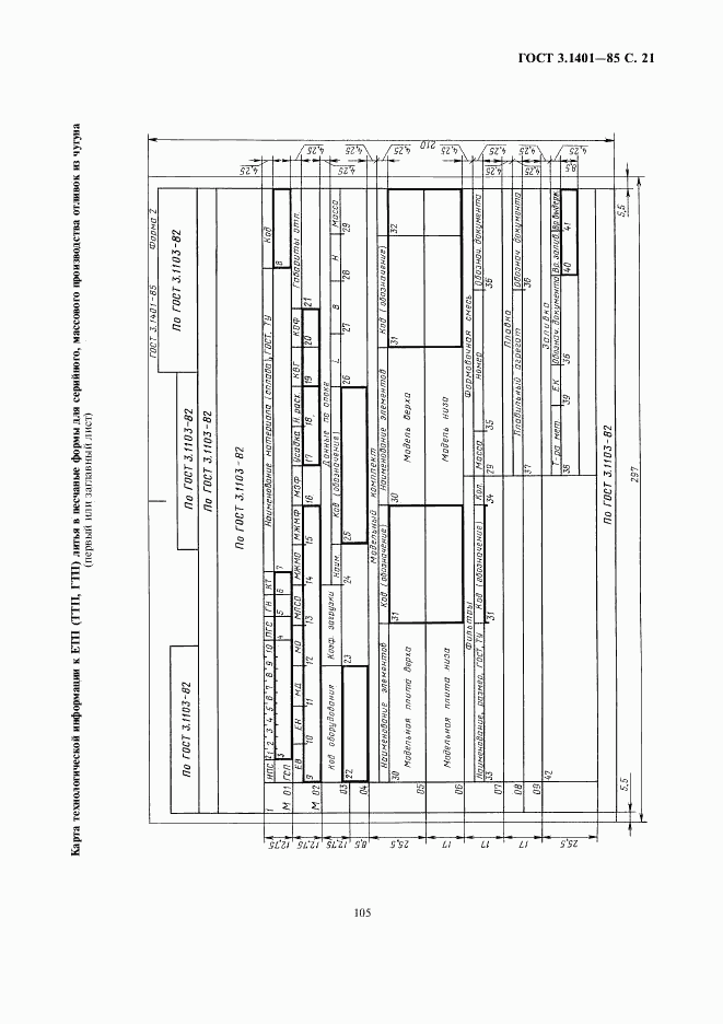 ГОСТ 3.1401-85, страница 22